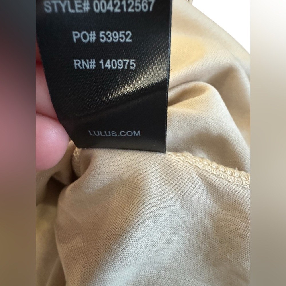 Lulu's Black & Gold Lace-Overlay Deep V Mini Dress - Picture 12 of 16
